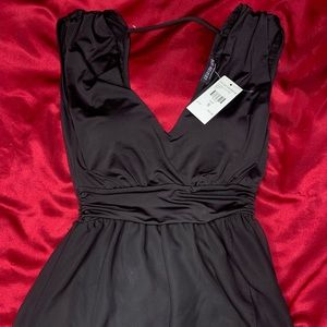 Black long fashion nova dress